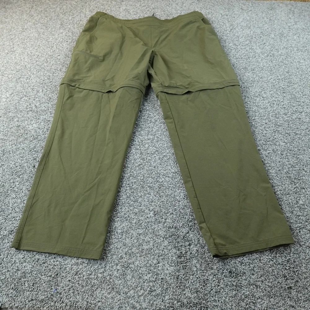 REI‎ Pants Mens 2XL Green Sahara Convertible Stretch Cargo Hiking Outdoor Climb